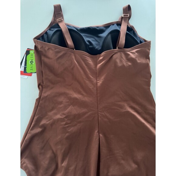 Speedo Women's Swimsuit One Piece Endurance+ Shirred Tank Moderate Cut brown 18 - Picture 15 of 16